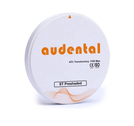 AuDental | ST Preshaded Dental Zirconia Disc – High-Strength & Pre-Shaded